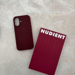 Nudient Burgundy Phone Case (iPhone 17)